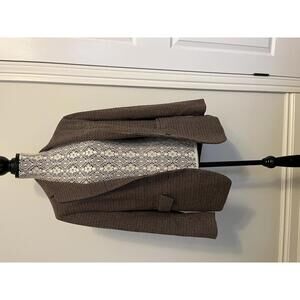 Uni Glo houndstooth brown oversized blazer